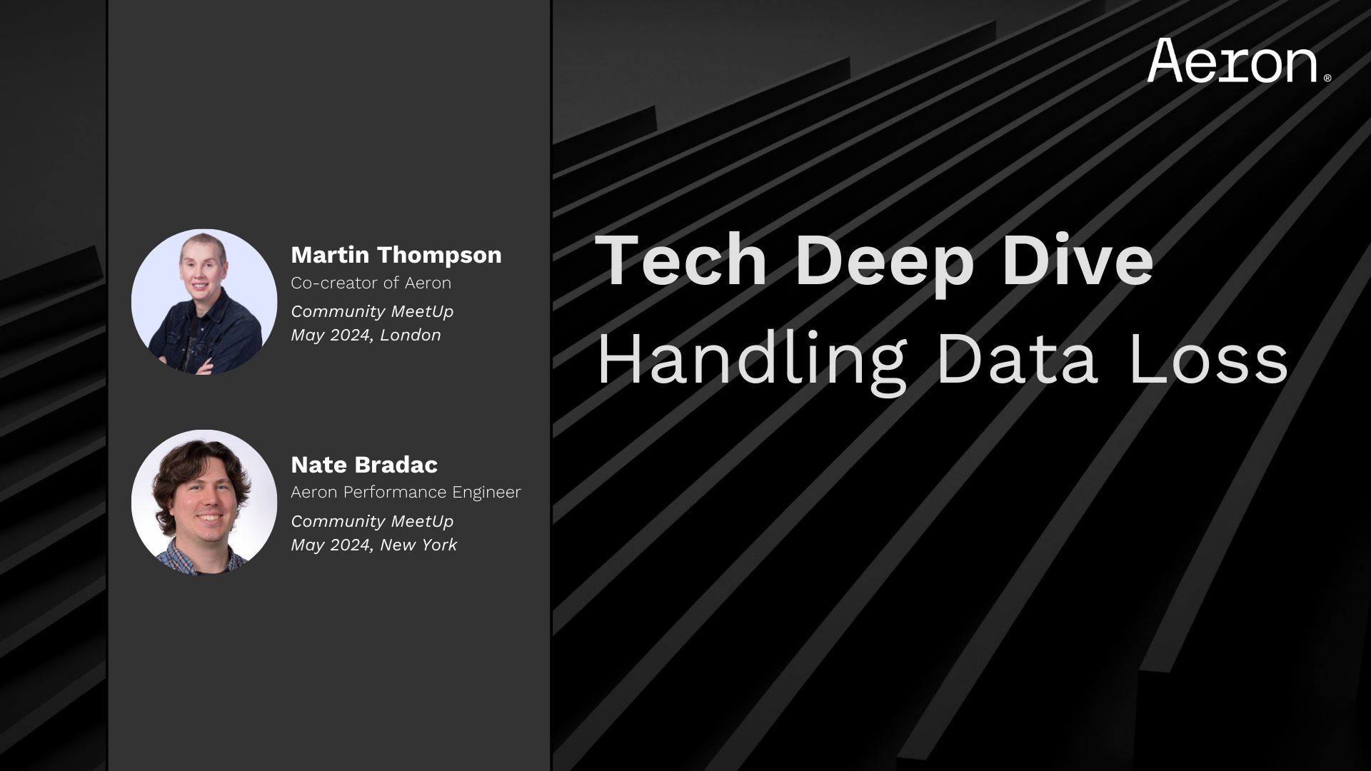 Tech Deep Dive - Handling Data Loss